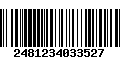 Código de Barras 2481234033527