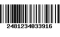 Código de Barras 2481234033916