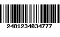 Código de Barras 2481234034777