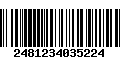 Código de Barras 2481234035224