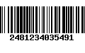 Código de Barras 2481234035491