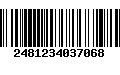 Código de Barras 2481234037068