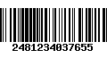 Código de Barras 2481234037655