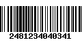 Código de Barras 2481234040341