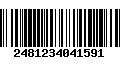 Código de Barras 2481234041591