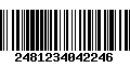 Código de Barras 2481234042246