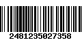 Código de Barras 2481235027358