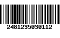 Código de Barras 2481235030112