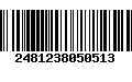 Código de Barras 2481238050513