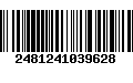 Código de Barras 2481241039628