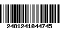 Código de Barras 2481241044745