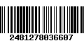 Código de Barras 2481278036607