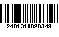 Código de Barras 2481319028349