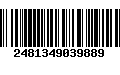 Código de Barras 2481349039889