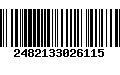 Código de Barras 2482133026115