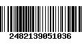 Código de Barras 2482139051036