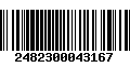 Código de Barras 2482300043167