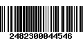 Código de Barras 2482300044546