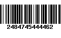 Código de Barras 2484745444462