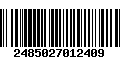 Código de Barras 2485027012409