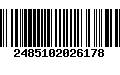 Código de Barras 2485102026178