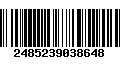 Código de Barras 2485239038648