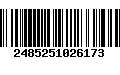 Código de Barras 2485251026173