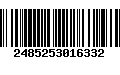 Código de Barras 2485253016332