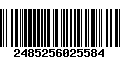 Código de Barras 2485256025584