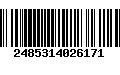 Código de Barras 2485314026171