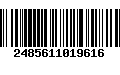 Código de Barras 2485611019616