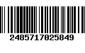 Código de Barras 2485717025849