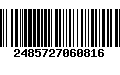 Código de Barras 2485727060816