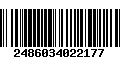 Código de Barras 2486034022177