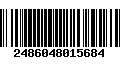 Código de Barras 2486048015684