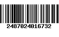 Código de Barras 2487024016732