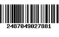 Código de Barras 2487049027881