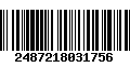 Código de Barras 2487218031756