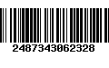 Código de Barras 2487343062328