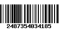 Código de Barras 2487354034185