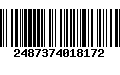 Código de Barras 2487374018172