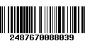 Código de Barras 2487670088039