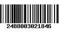 Código de Barras 2488003021846