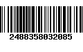 Código de Barras 2488358032085