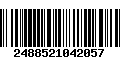 Código de Barras 2488521042057