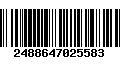 Código de Barras 2488647025583