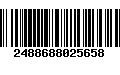 Código de Barras 2488688025658