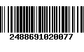 Código de Barras 2488691020077