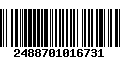 Código de Barras 2488701016731