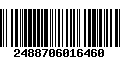 Código de Barras 2488706016460